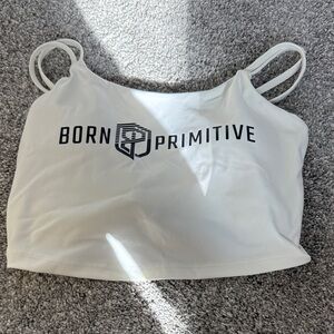 Born Primitive Double Strap White Tank